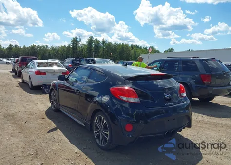2016 Hyundai Veloster Turbo из США, поврежденный, VIN KMHTC6AE9GU292313